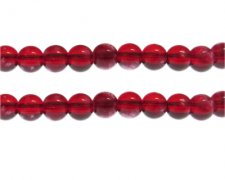 (image for) 10mm Red Bloom Spray Glass Bead, approx. 17 beads