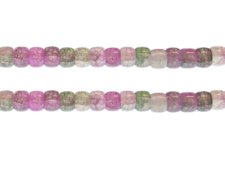 (image for) 8 x 6mm Lilac Mix Rondelle Gemstone-Style Bead, 7.5" string