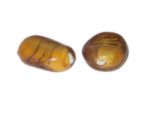 30 x 24mm Orange Oval Lampwork Glass Bead, 2 beads 30 x 24mm Orange Oval Lampwork Glass Bead, 2 beads