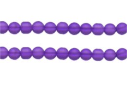 (image for) 8mm Purple Semi-Matte Glass Bead, approx. 32 beads