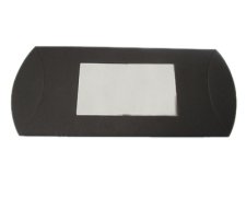 155 x 80mm Black Pillow Box + Window, 5 boxes (image for) 155 x 80mm Black Pillow Box + Window, 5 boxes