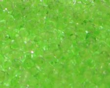 (image for) 11/0 Neon Green Inside-Color Glass Seed Beads, 1oz. bag