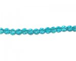 6mm Turquoise Faceted Round Glass Bead, 13" string 6mm Turquoise Faceted Round Glass Bead, 13" string