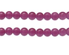 (image for) 10mm Violet Jade-Style Glass Bead, approx. 21 beads