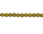 8mm Olive Faceted Glass Bead, 13" string 8mm Olive Faceted Glass Bead, 13" string