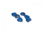 12mm Deep Turquoise Handmade Lampwork Heart Bead, 6 beads 12mm Deep Turquoise Handmade Lampwork Heart Bead, 6 beads