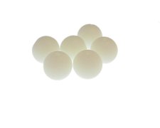 (image for) 14mm Milky White Glass Bead, 5 beads