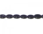 12 x 8mm Purple Pressed Glass Oval Bead, 13" string 12 x 8mm Purple Pressed Glass Oval Bead, 13" string