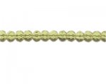 8 x 6mm Pale Gold Faceted Rondelle Glass Bead, 13" string 8 x 6mm Pale Gold Faceted Rondelle Glass Bead, 13" string
