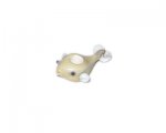 26 x 10mm Beige Whale Lampwork Glass Bead, large hole 26 x 10mm Beige Whale Lampwork Glass Bead, large hole