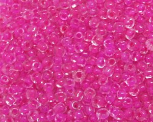 11/0 Hot Pink Inside-Color Glass Seed Bead, 1oz. bag