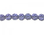 10mm Light Purple Faceted Round Glass Bead, 12" string 10mm Light Purple Faceted Round Glass Bead, 12" string