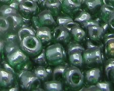 (image for) 6/0 Deep Green Transparent Glass Seed Bead, 1oz. Bag