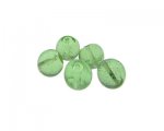 16mm Light Green Lampwork Glass Bead, 5 beads 16mm Light Green Lampwork Glass Bead, 5 beads