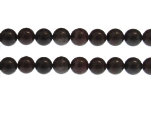 (image for) 10mm Dark Brown Gemstone Bead, approx. 20 beads