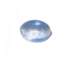 30mm Sky Blue Foil Pillow Handmade Lampwork Glass Bead 30mm Sky Blue Foil Pillow Handmade Lampwork Glass Bead