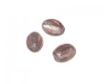 14 x 10mm Soft Plum Foil Oval Handmade Lampwork Bead, 6 beads 14 x 10mm Soft Plum Foil Oval Handmade Lampwork Bead, 6 beads