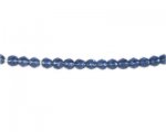 6mm Midnight Blue Glass Bead, 12" string 6mm Midnight Blue Glass Bead, 12" string