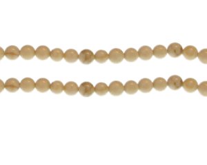 (image for) 6mm Beige Jasper Gemstone Bead, approx. 30 beads