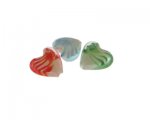 20mm Color Pattern Lampwork Heart Glass Bead, 3 beads 20mm Color Pattern Lampwork Heart Glass Bead, 3 beads