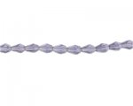 8 x 6mm Pale Purple Faceted Drop Glass Bead, 13" string 8 x 6mm Pale Purple Faceted Drop Glass Bead, 13" string
