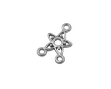 (image for) 12 x 16mm Silver Flower Link - 4 links