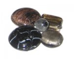 Approx. 1.5oz. Black/Gray/Silver Lampwork Mix4 Approx. 1.5oz. Black/Gray/Silver Lampwork Mix4