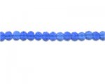 6 x 8mm Blue Faceted Rondelle Glass Bead, 13" string 6 x 8mm Blue Faceted Rondelle Glass Bead, 13" string