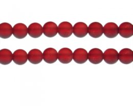 (image for) 10mm Red Sea/Beach-Style Glass Bead, approx. 16 beads