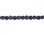 10mm Purple Pressed Glass Pebble Bead, 14" string 10mm Purple Pressed Glass Pebble Bead, 14" string