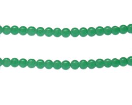 (image for) 6mm Fern Jade-Style Glass Bead, approx. 73 beads