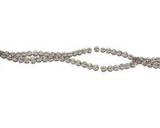 (image for) 4mm Silver Faceted Glass Bead, 16" string