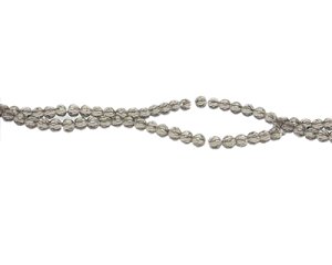 (image for) 4mm Silver Faceted Glass Bead, 16" string