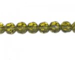 10mm Olive Faceted Glass Bead, 13" string 10mm Olive Faceted Glass Bead, 13" string