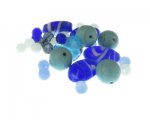 Approx. 1.5 - 2oz. Sea Blue Glass Bead Mix Approx. 1.5 - 2oz. Sea Blue Glass Bead Mix