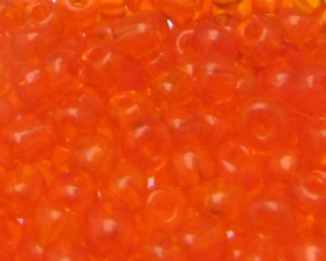 (image for) 6/0 Orange Transparent Glass Seed Bead, 1oz. Bag
