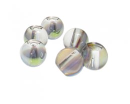 (image for) 16mm Starry Luster Galaxy Glass Bead, 6 beads, large hole