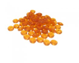 (image for) Approx. 1oz. x 6mm Orange Glass Beads
