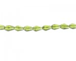 10 x 8mm Olive Faceted Drop Glass Bead, 13" string 10 x 8mm Olive Faceted Drop Glass Bead, 13" string
