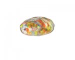 32 x 24mm White Foil Handmade Lampwork Glass Bead 32 x 24mm White Foil Handmade Lampwork Glass Bead