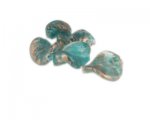20 x 16mm Aqua Twirl Lampwork Bead, 5 beads 20 x 16mm Aqua Twirl Lampwork Bead, 5 beads