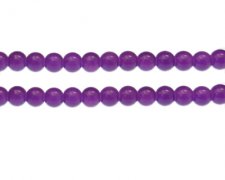 (image for) 8mm Purple Gemstone-Style Glass Bead, approx. 37 beads