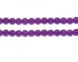 (image for) 8mm Purple Gemstone-Style Glass Bead, approx. 37 beads