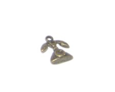 (image for) 12mm Bronze Old Telephone Metal Charm - 4 charms