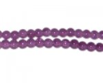 8mm Dark Amethyst-Style Glass Bead, approx. 53 beads