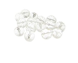 (image for) Approx. 1oz. 10mm Crystal Faceted Glass Beads