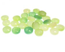 (image for) Approx. 1oz. x 10mm Greens Glass Bead, top drill
