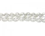 8mm Crystal Faceted Round Glass Bead, 13" string 8mm Crystal Faceted Round Glass Bead, 13" string