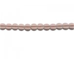 6mm Brown Pressed Glass Bead, 14" string 6mm Brown Pressed Glass Bead, 14" string