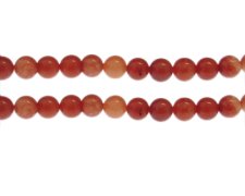 (image for) 8mm Red Aventurine Gemstone Bead, approx. 23 beads